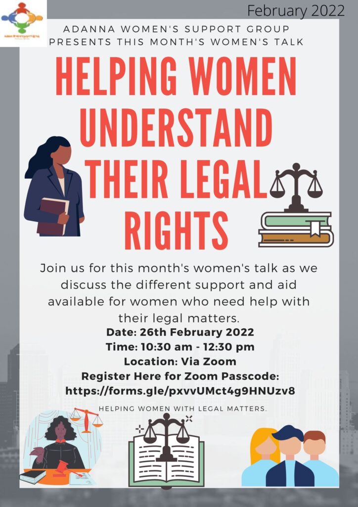 Women's Talk- Helping Women Understand Their Legal Rights – Adanna